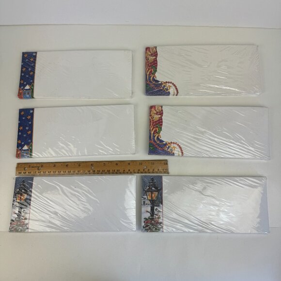 Vtg 6 Pks of 25 Christmas Holiday Theme Envelopes Paper Craze Laser Printer READ - Picture 13 of 13